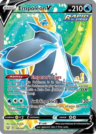 Empoleon V (Full Art) — SWSH05: Battle Styles Pokémon TCG card by 5ban Graphics