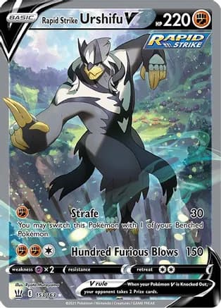 Rapid Strike Urshifu V (Alternate Full Art) — SWSH05: Battle Styles