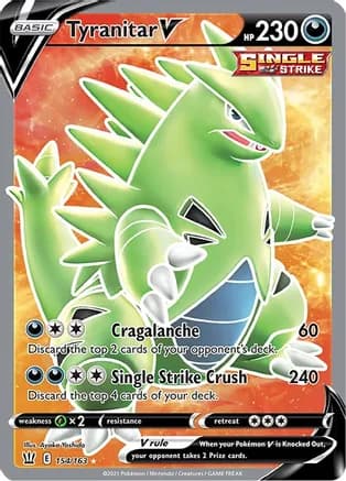 Tyranitar V (Full Art) — SWSH05: Battle Styles