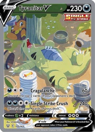 Tyranitar V (Alternate Full Art) — SWSH05: Battle Styles