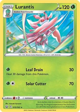Lurantis — SWSH05: Battle Styles Pokémon TCG card by Anesaki Dynamic