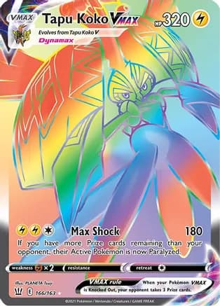 Tapu Koko VMAX (Secret) — SWSH05: Battle Styles