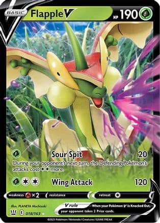 Flapple V — SWSH05: Battle Styles Pokémon TCG card by PLANETA Mochizuki