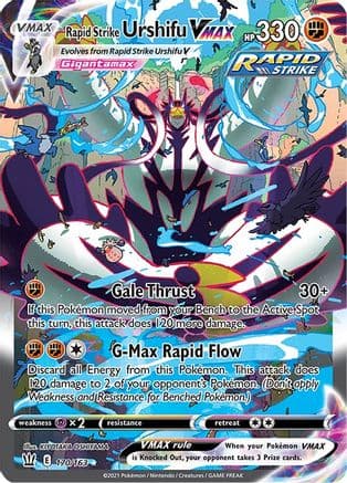 Rapid Strike Urshifu VMAX (Alternate Art Secret) — Pokémon TCG card