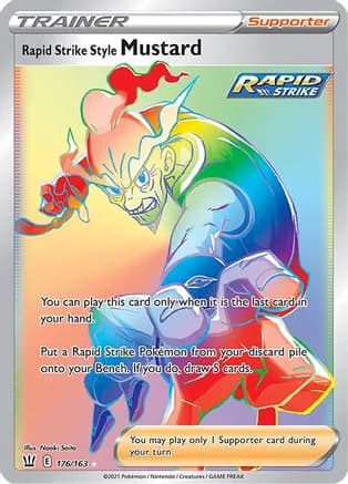 Rapid Strike Style Mustard (Secret) — SWSH05: Battle Styles