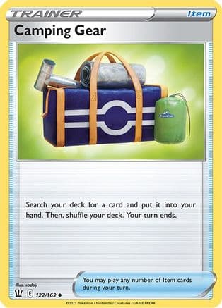 Camping Gear — SWSH05: Battle Styles Pokémon TCG card by sadaji