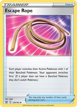 Escape Rope — SWSH05: Battle Styles Pokémon TCG card by sadaji