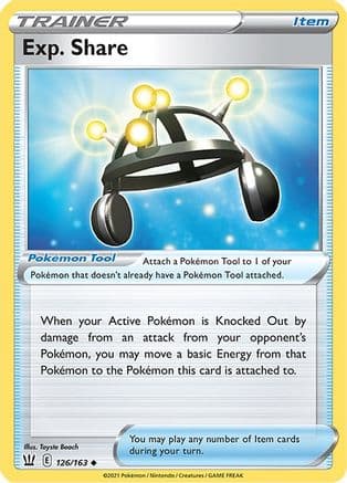 Exp. Share — SWSH05: Battle Styles Pokémon TCG card by Toyste Beach