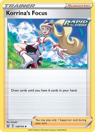 Korrina's Focus — SWSH05: Battle Styles Pokémon TCG card by kirisAki