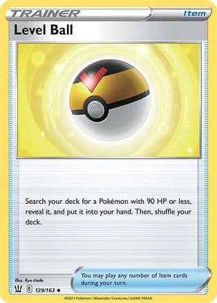 Level Ball — SWSH05: Battle Styles Pokémon TCG card by Ryo Ueda