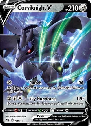 Corviknight V — SWSH05: Battle Styles Pokémon TCG card by PLANETA Mochizuki