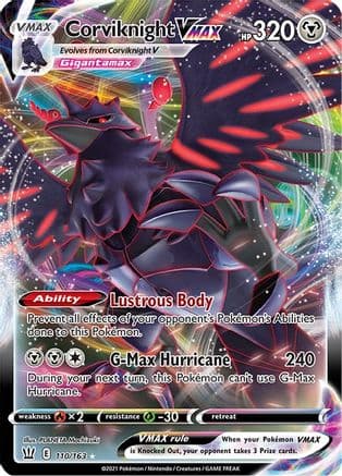 Corviknight VMAX — SWSH05: Battle Styles Pokémon TCG card by PLANETA Mochizuki