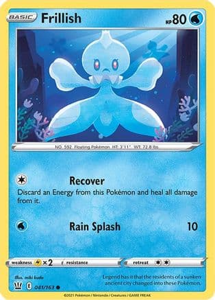 Frillish — SWSH05: Battle Styles Pokémon TCG card by miki kudo