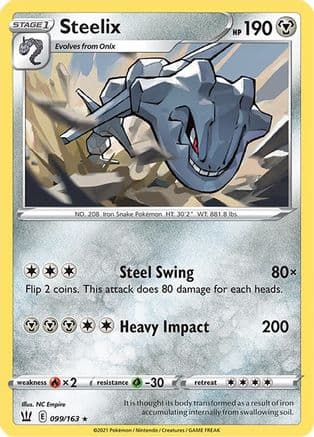 Steelix — SWSH05: Battle Styles Pokémon TCG card by NC Empire
