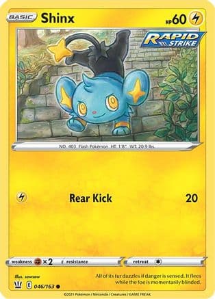 Shinx — SWSH05: Battle Styles Pokémon TCG card by Ken Sugimori
