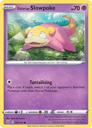 Galarian Slowpoke — SWSH05: Battle Styles Pokémon TCG card by Naoyo Kimura