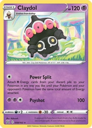 Claydol — SWSH05: Battle Styles Pokémon TCG card by Shibuzoh.