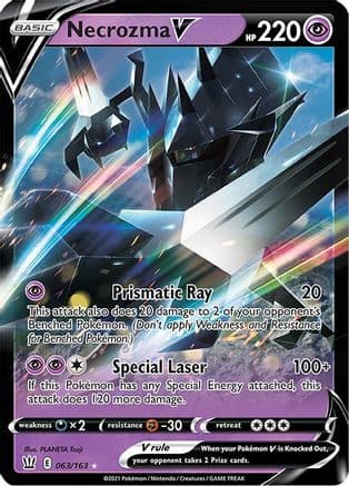 Necrozma V — SWSH05: Battle Styles Pokémon TCG card by PLANETA Tsuji