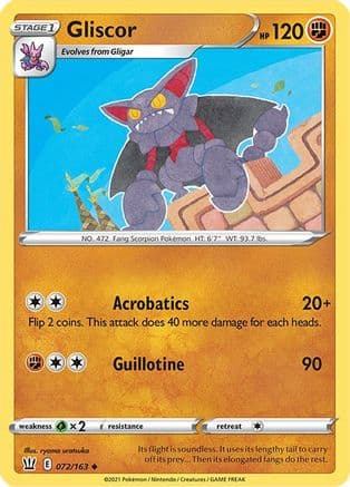 Gliscor — SWSH05: Battle Styles Pokémon TCG card by ryoma uratsuka
