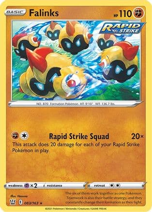 Falinks — SWSH05: Battle Styles Pokémon TCG card by Hasuno
