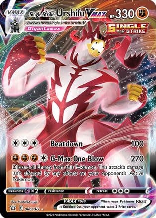 Single Strike Urshifu VMAX — SWSH05: Battle Styles Pokémon TCG card by PLANETA Tsuji
