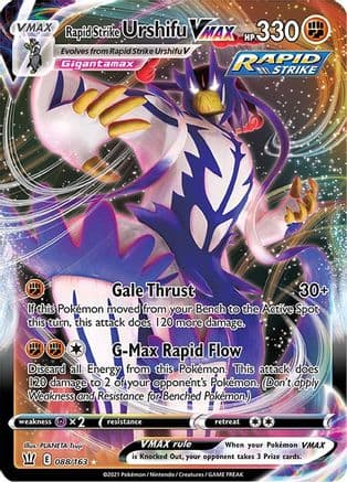 Rapid Strike Urshifu VMAX — SWSH05: Battle Styles Pokémon TCG card by PLANETA Tsuji