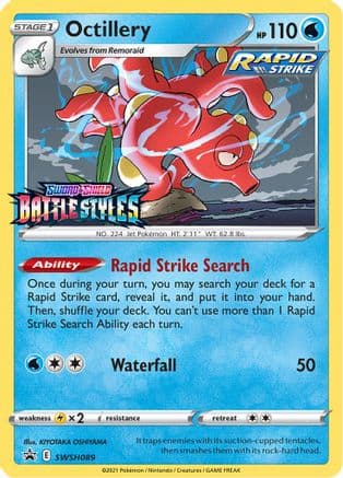 Octillery - SWSH089 (Prerelease) — SWSH: Sword & Shield Promo Cards Pokémon TCG card by KIYOTAKA OSHIYAMA