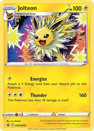 Jolteon - SWSH094 — SWSH: Sword & Shield Promo Cards