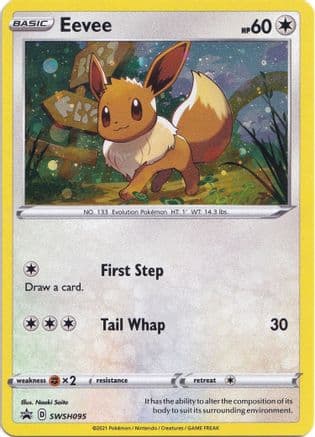 Eevee - SWSH095 — SWSH: Sword & Shield Promo Cards Pokémon TCG card by Naoki Saito