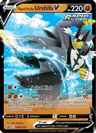 Rapid Strike Urshifu V - SWSH107 — SWSH: Sword & Shield Promo Cards