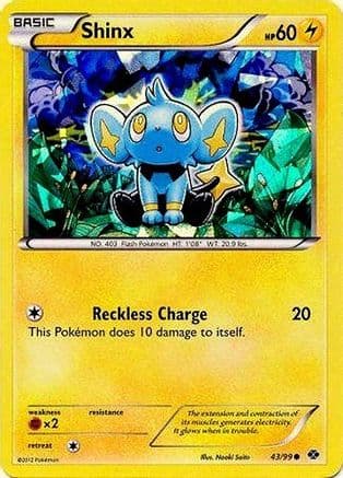 Shinx - 43/99 (Cracked Ice Holo) — Blister Exclusives Pokémon TCG card by Naoki Saito