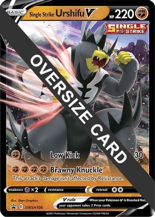 Single Strike Urshifu V - SWSH106 — Jumbo Cards Pokémon TCG card by Atsushi Furusawa