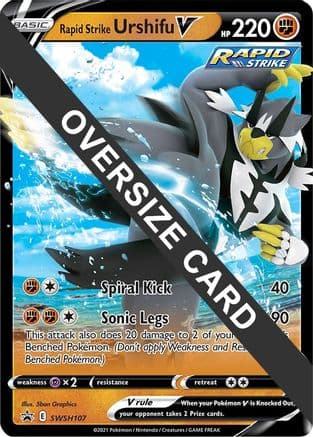 Rapid Strike Urshifu V - SWSH107 — Jumbo Cards Pokémon TCG card by 5ban Graphics