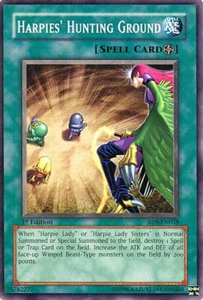 Harpies' Hunting Ground — Rise of Destiny Yu-Gi-Oh! card by KAZUKI TAKAHASHI