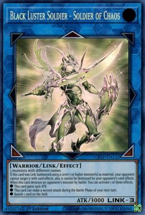 Black Luster Soldier - Soldier of Chaos (Ghost Rare) — Yu-Gi-Oh! card
