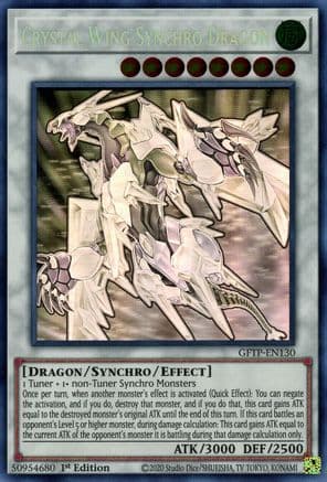 Crystal Wing Synchro Dragon (Ghost Rare) — Yu-Gi-Oh! card