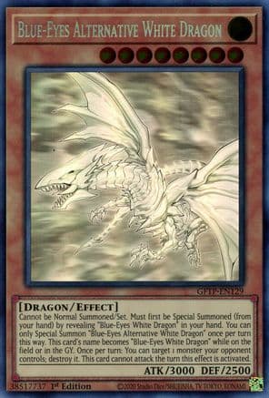 Blue-Eyes Alternative White Dragon (Ghost Rare) — Yu-Gi-Oh! card