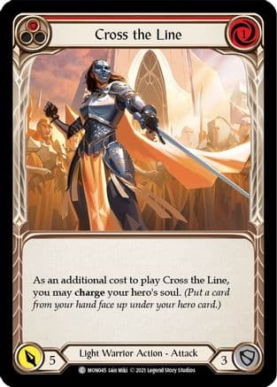Cross the Line (Red) — Monarch