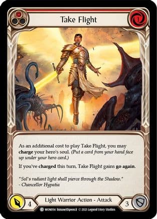 Take Flight (Red) — Monarch Flesh and Blood card by Unnamed Illustrator