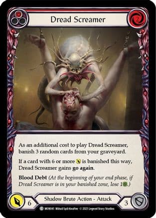 Dread Screamer (Red) — Monarch Flesh and Blood card by Mihail Spil-Haufter