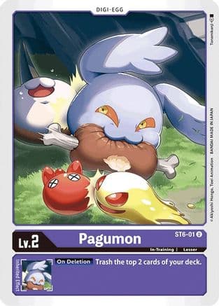 Pagumon — Starter Deck 06: Venomous Violet Digimon Card Game card by Tonamikanji