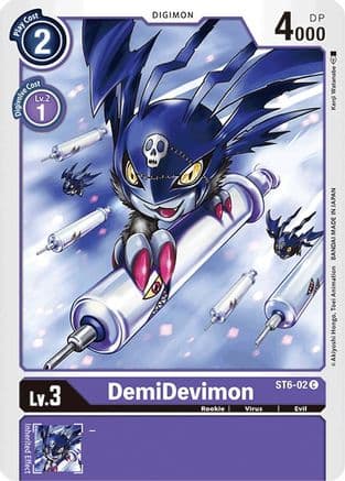 DemiDevimon — Starter Deck 06: Venomous Violet Digimon Card Game card by Kenji Watanabe