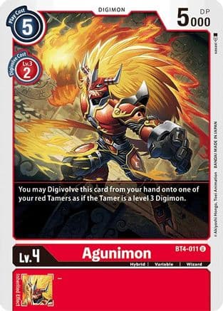 Agunimon — Great Legend Digimon Card Game card by Akiyoshi Honga, Toei Animation