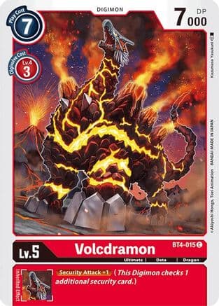 Volcdramon — Great Legend Digimon Card Game card by Kazumasa Yasukuchi