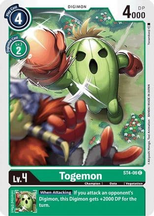 Togemon — Starter Deck 04: Giga Green Digimon Card Game card by Tonamikanji