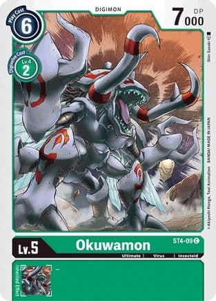 Okuwamon — Starter Deck 04: Giga Green Digimon Card Game card by Shin Sasaki