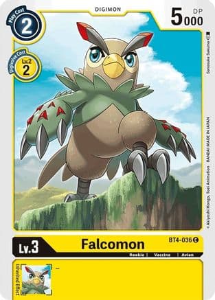 Falcomon — Great Legend Digimon Card Game card by Sanosuke Sakuma