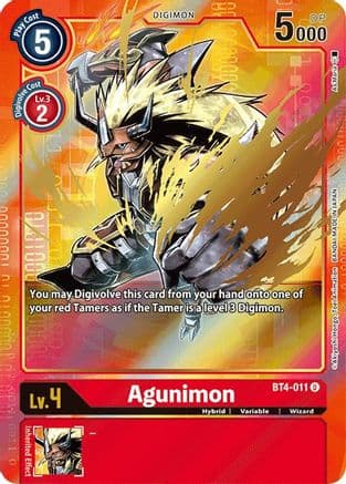 Agunimon (Alternate Art) — Great Legend Digimon Card Game card by Akimasa Ito