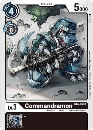 Commandramon — Starter Deck 05: Machine Black Digimon Card Game card by Takase
