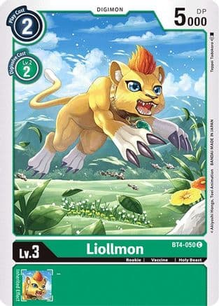 Liollmon — Great Legend Digimon Card Game card by Teppei Kodama